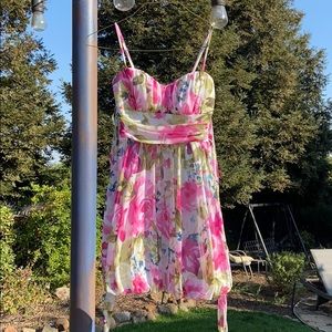 Floral Juniors Spaghetti Strap Dress!